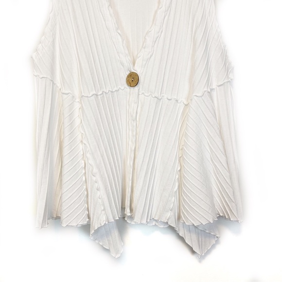 Focus Casual Life | Ribbed Sleeveless Vest 100% Cotton Size XL - Picture 3 of 8